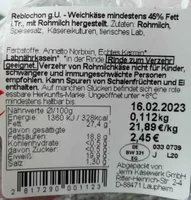 Reblochon, 45 % Fett i. Tr.