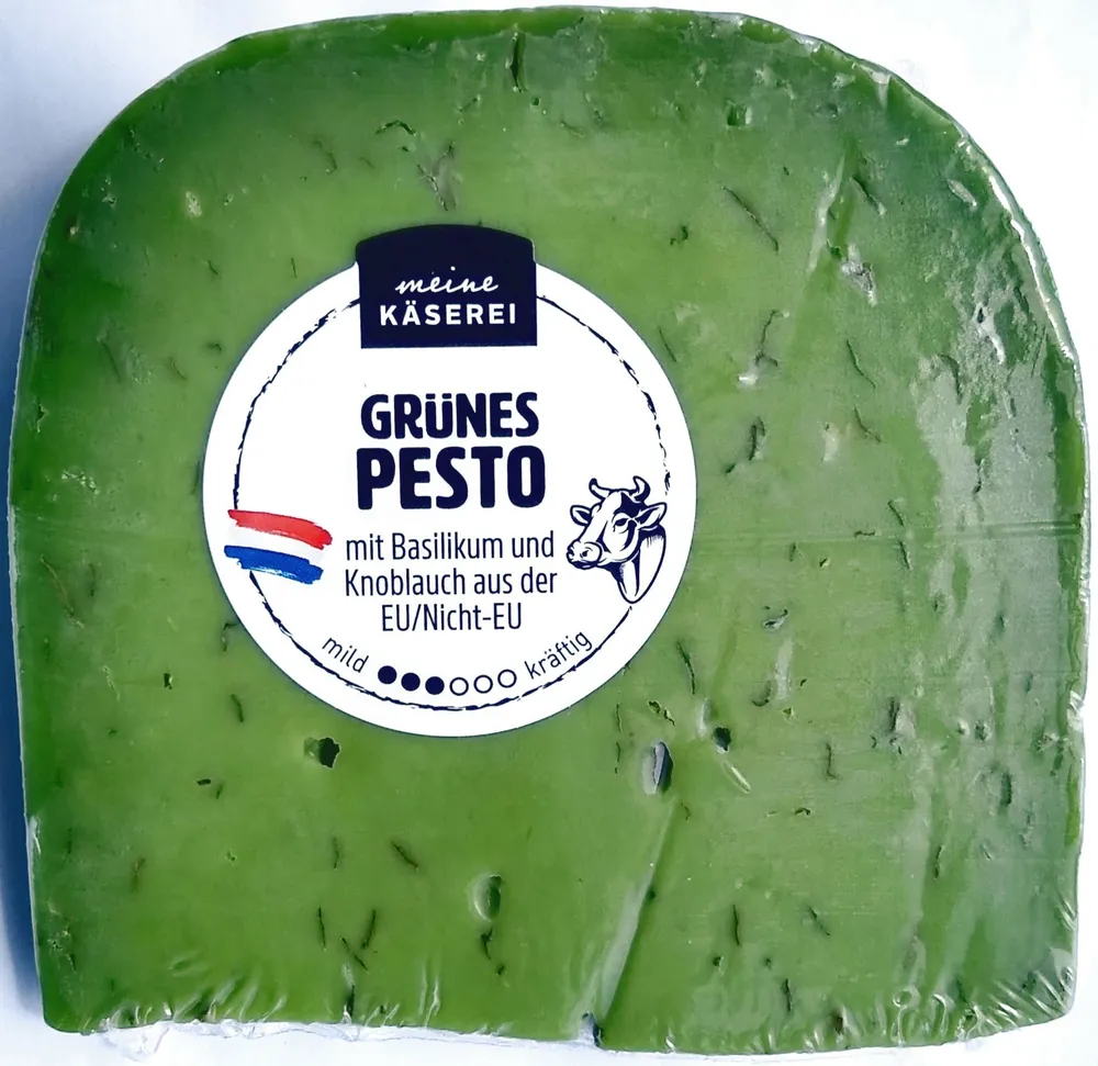 Schnittkäse - grünes Pesto