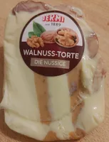 Walnusstorte aus Schmelzkäsezubereitungen, insgesamt 55% Fett i. Tr.
