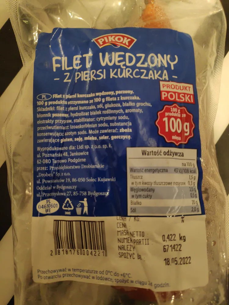 FILET WĘDZONY Z PIERSI KURCZAKA