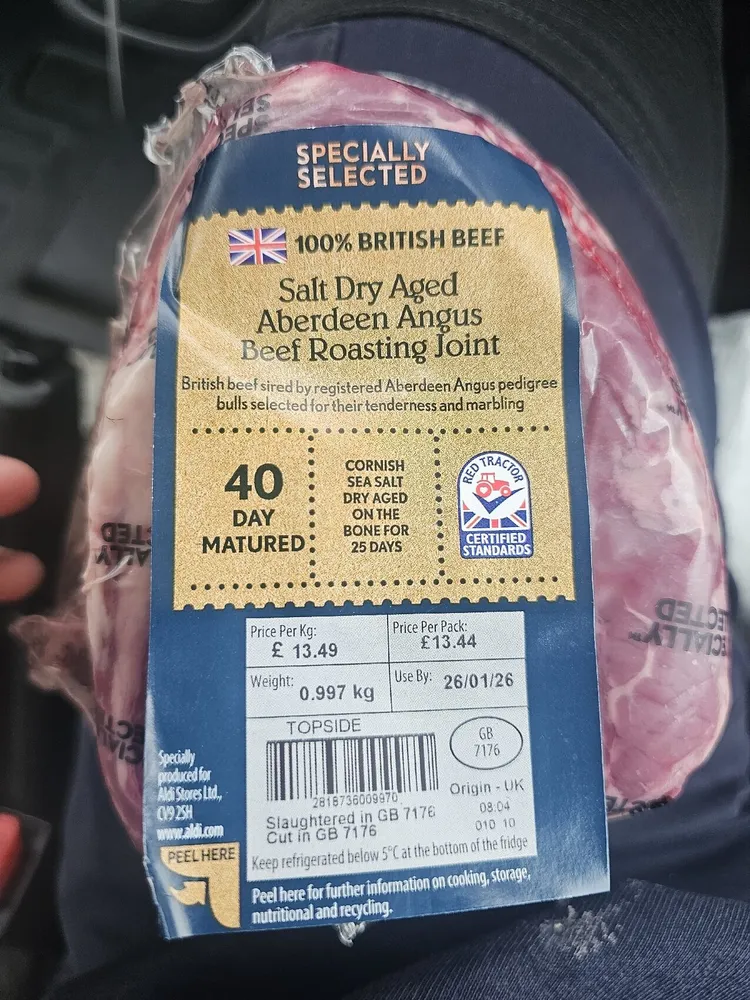 Salt Dry Aged Aberdeen Angus Beef Roasting Joint