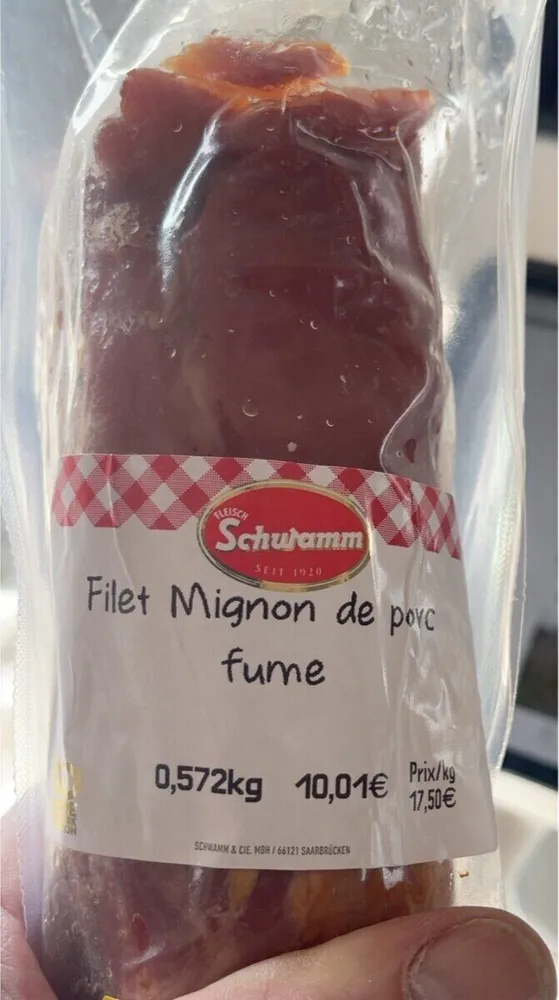Filet mignon de porc fumé