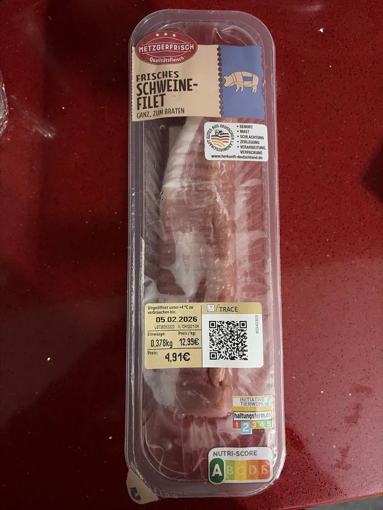 Frisches Schweinefilet