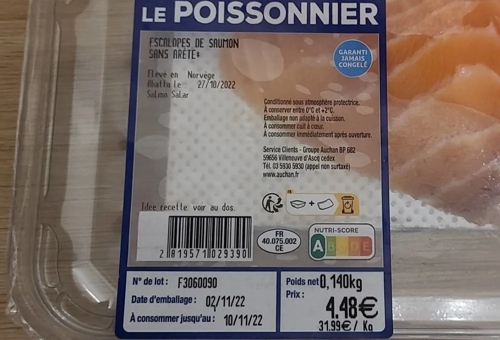 Escalope de saumon