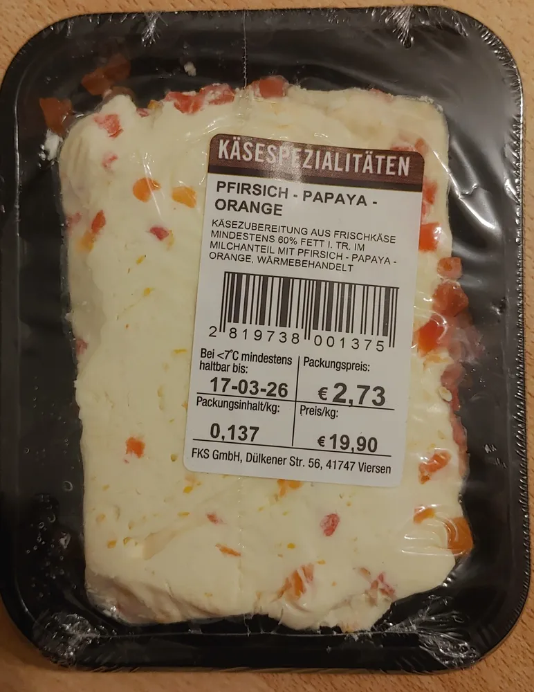 PFIRSICH - PAPAYA - ORANGE