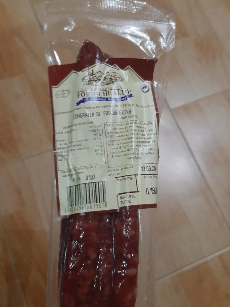 Longaniza de pascua extra