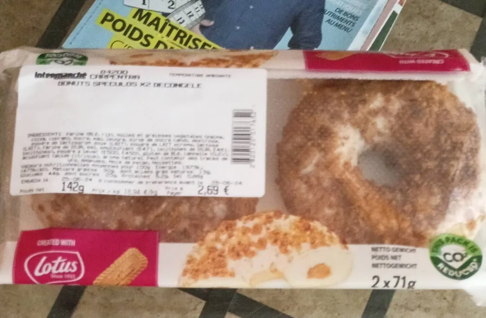 Donuts spéculoos X2 décongelé