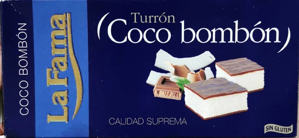 Turrón coco bombón