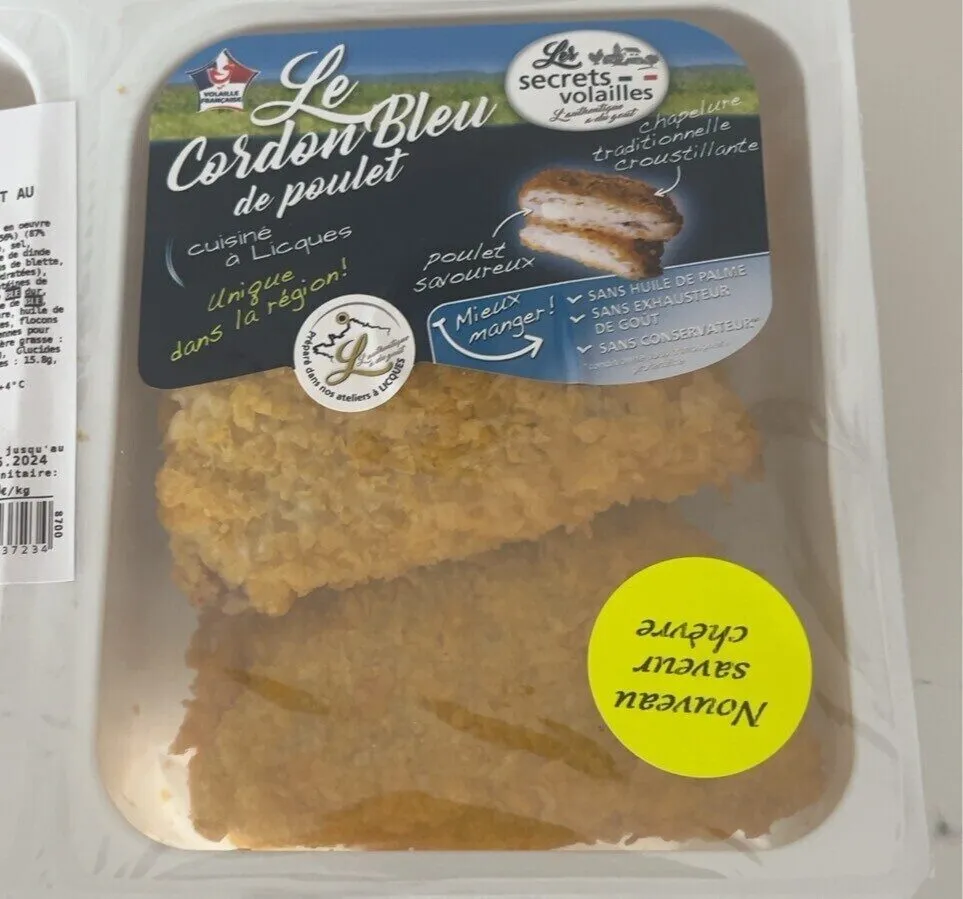 cordons-bleus de poulet au fromage de chèvre