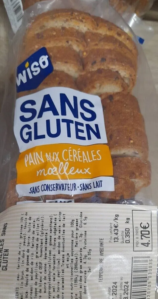 pain sans gluten cereales