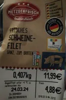 Frisches Schweinefilet