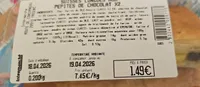 Suisses longues aux pépites de chocolat