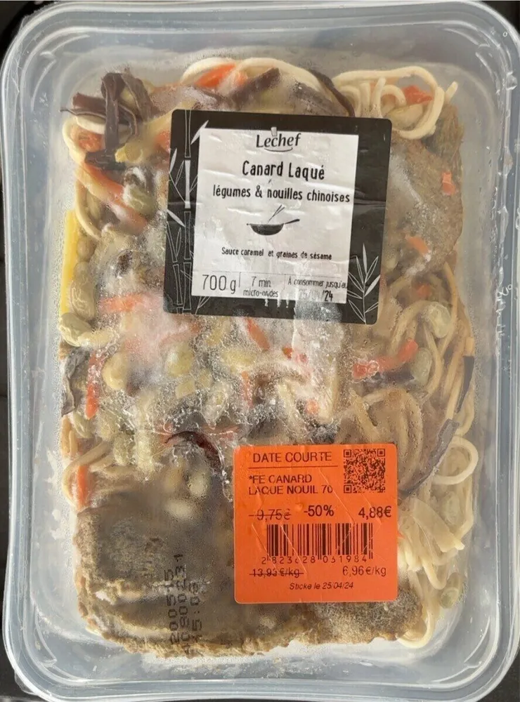 Nouilles sautées chinoise au canard laqué