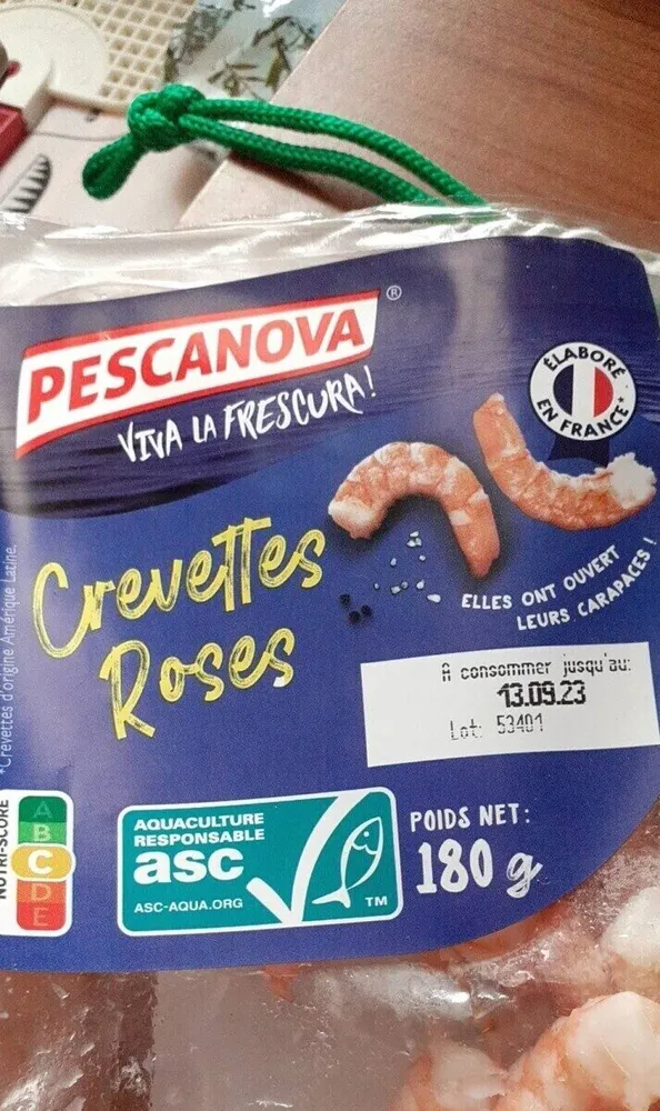 Crevettes décortiquées cuite