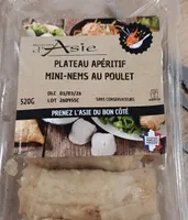 Plateau apéritif mini-nems au poulet