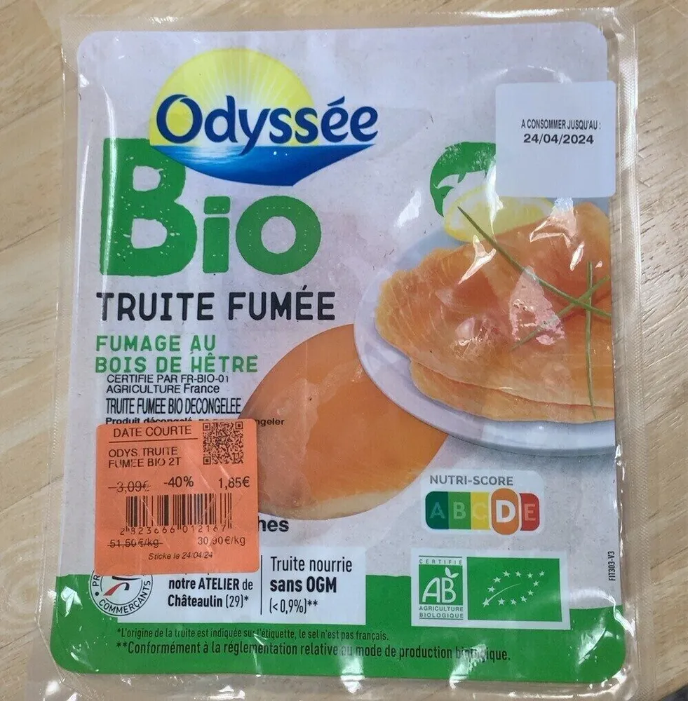 Truite fumee bio