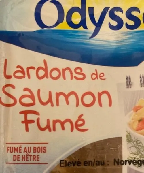 Lardons de saumon fumé