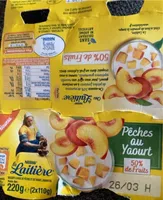 Pêches au yaourt