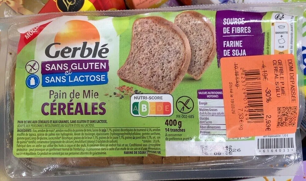 Pain de mie céréales