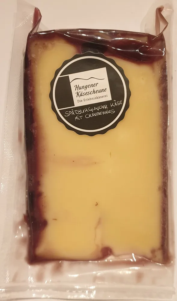 Spätburgunder Käse mit Cranberries