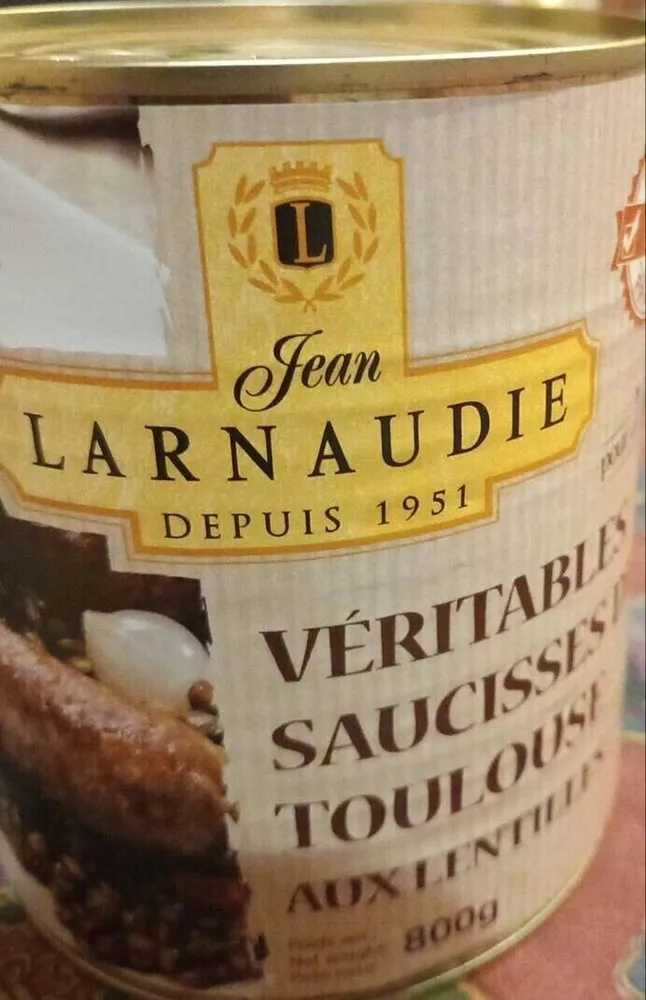 Saucisses de toulouse aux lentilles