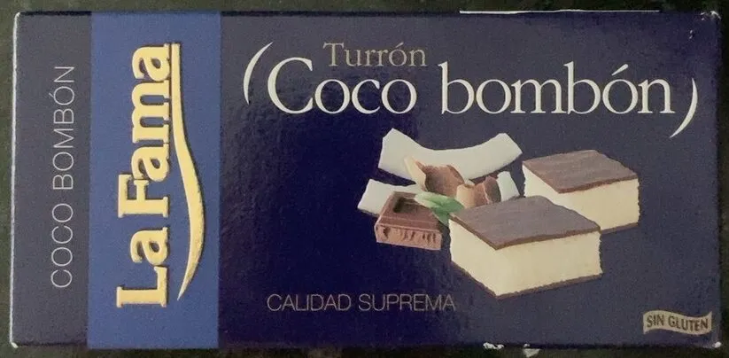 Turrón coco bombón