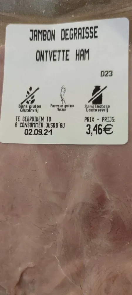 Jambon dégraissé