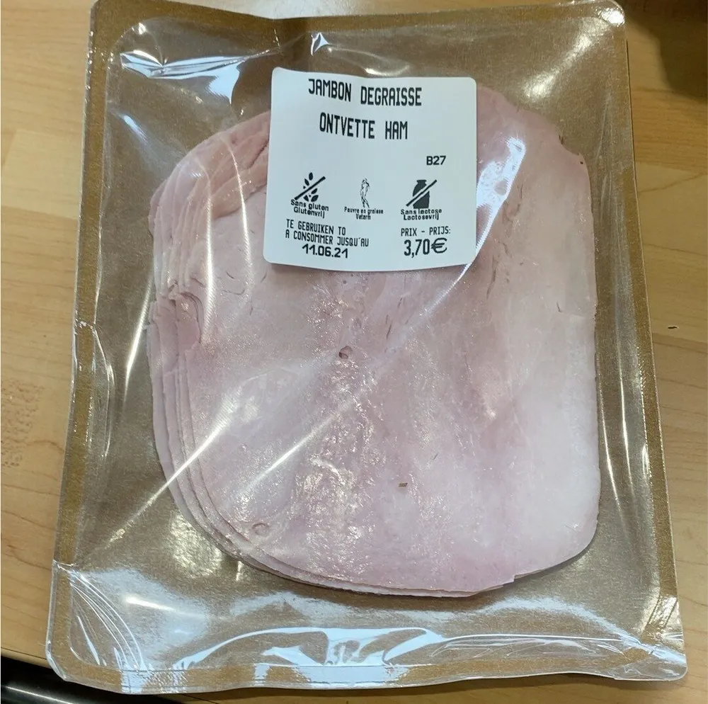 Jambon degraissé