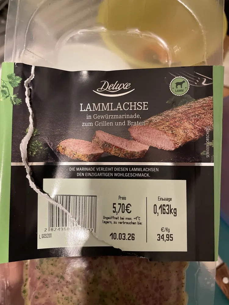 Lammlachse In Gewürzmarinade