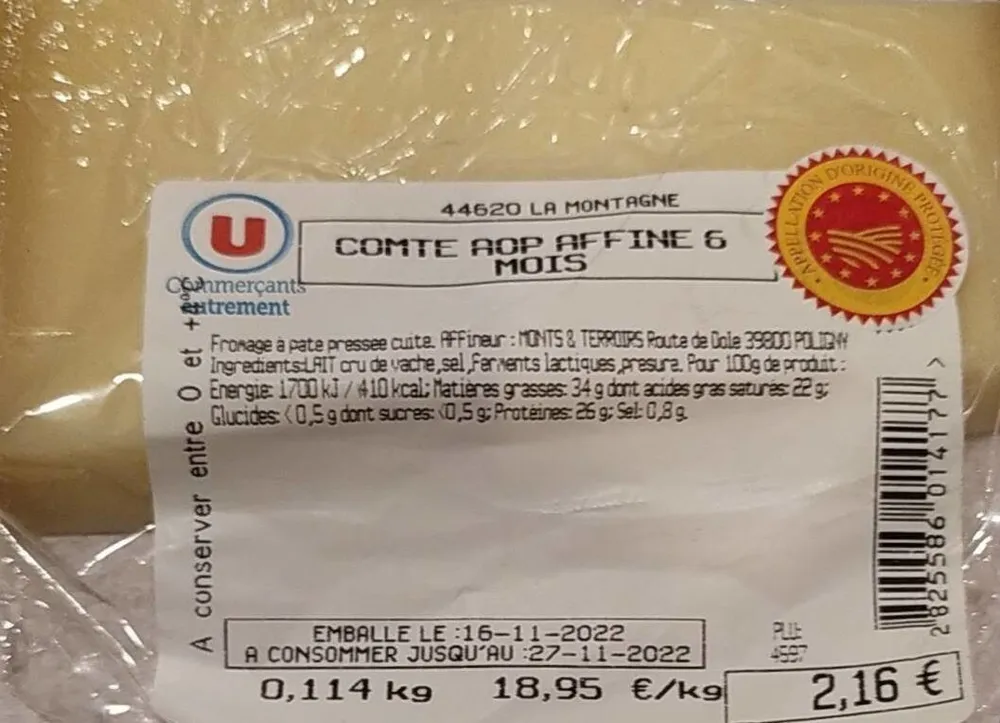 Comte AOP affine 6 mois