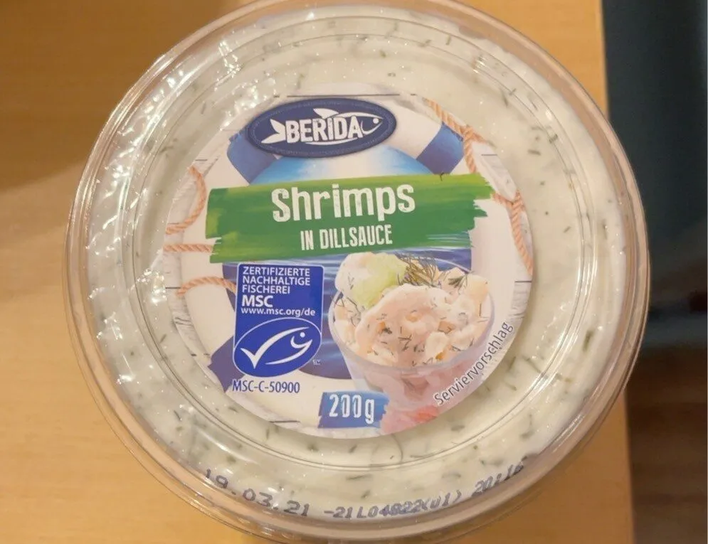 Shrimps in Dillsauce