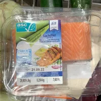 Saumon avec peau