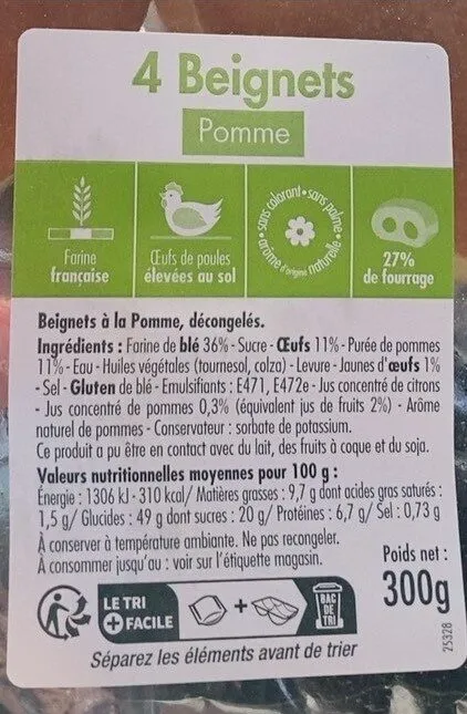 Beignets pommes