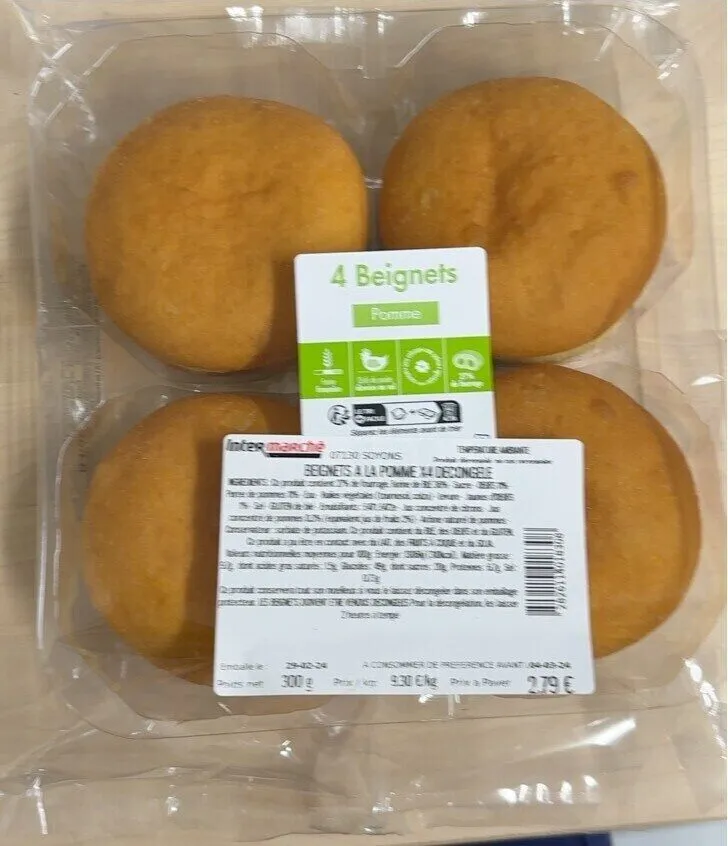 BEIGNET A LA POMME X4 DECONGELE