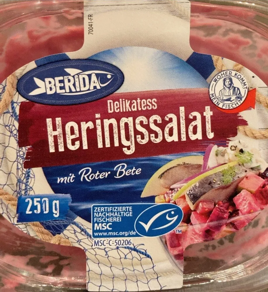 Delikatess Heringssalat mit roter Beete