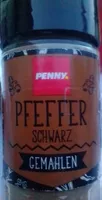 Pfeffer schwarz gemahlen