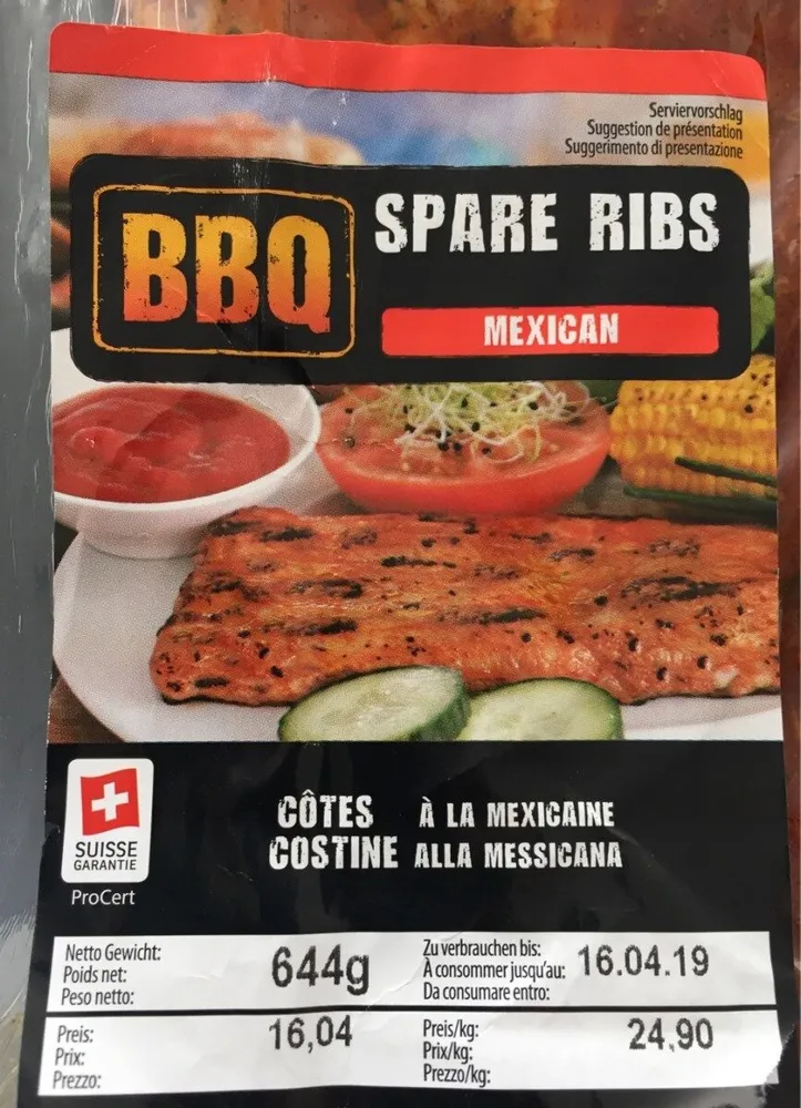 BBQ Spare ribs mexican
