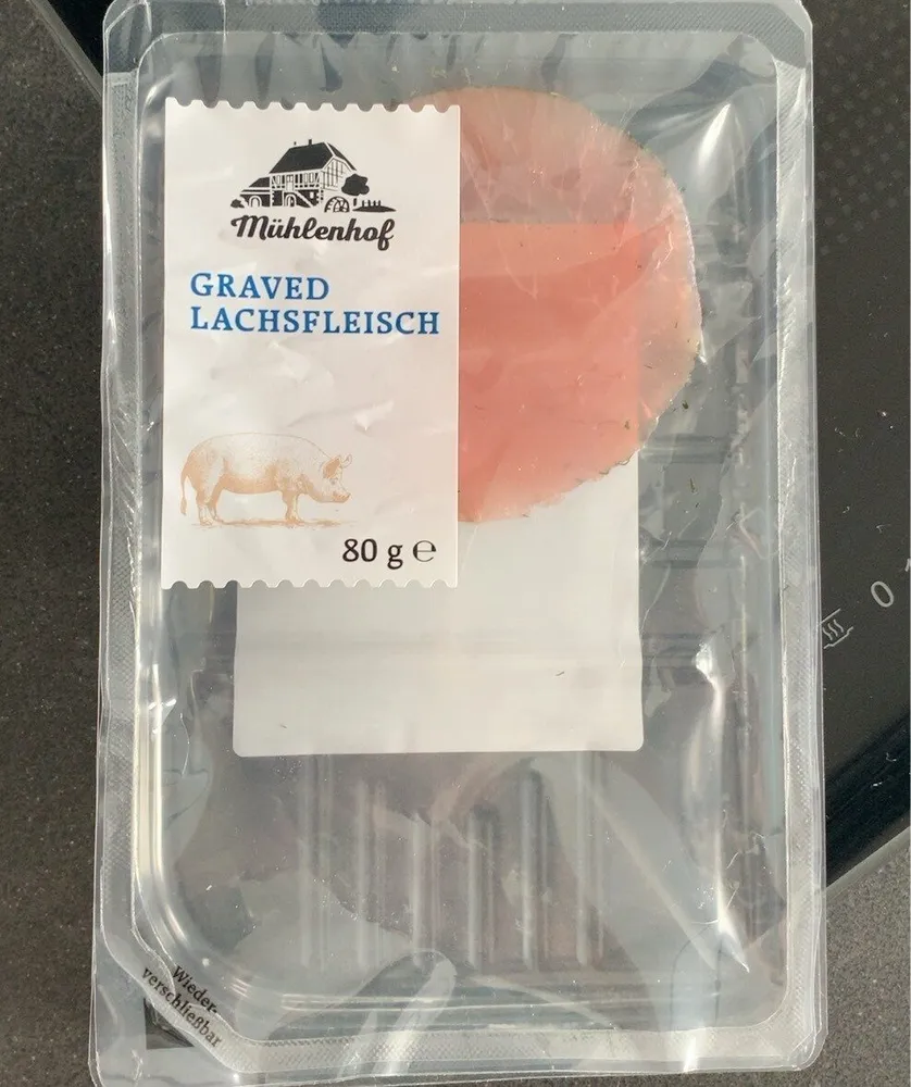Graved Lachsfleisch