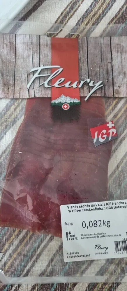 Fleury viande séchée du Valais