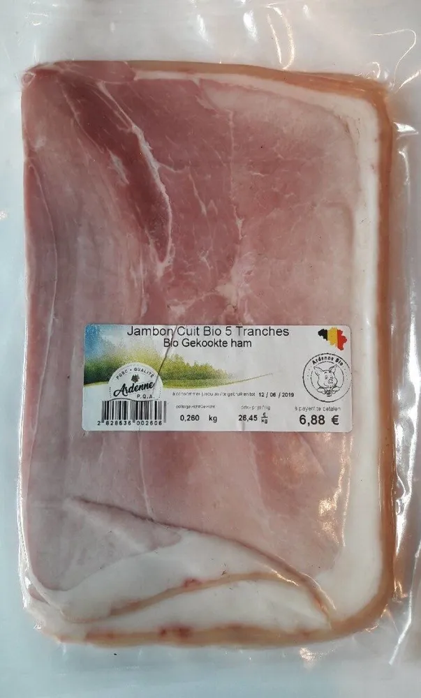 Jambon Cuit Bio 5 Tranches