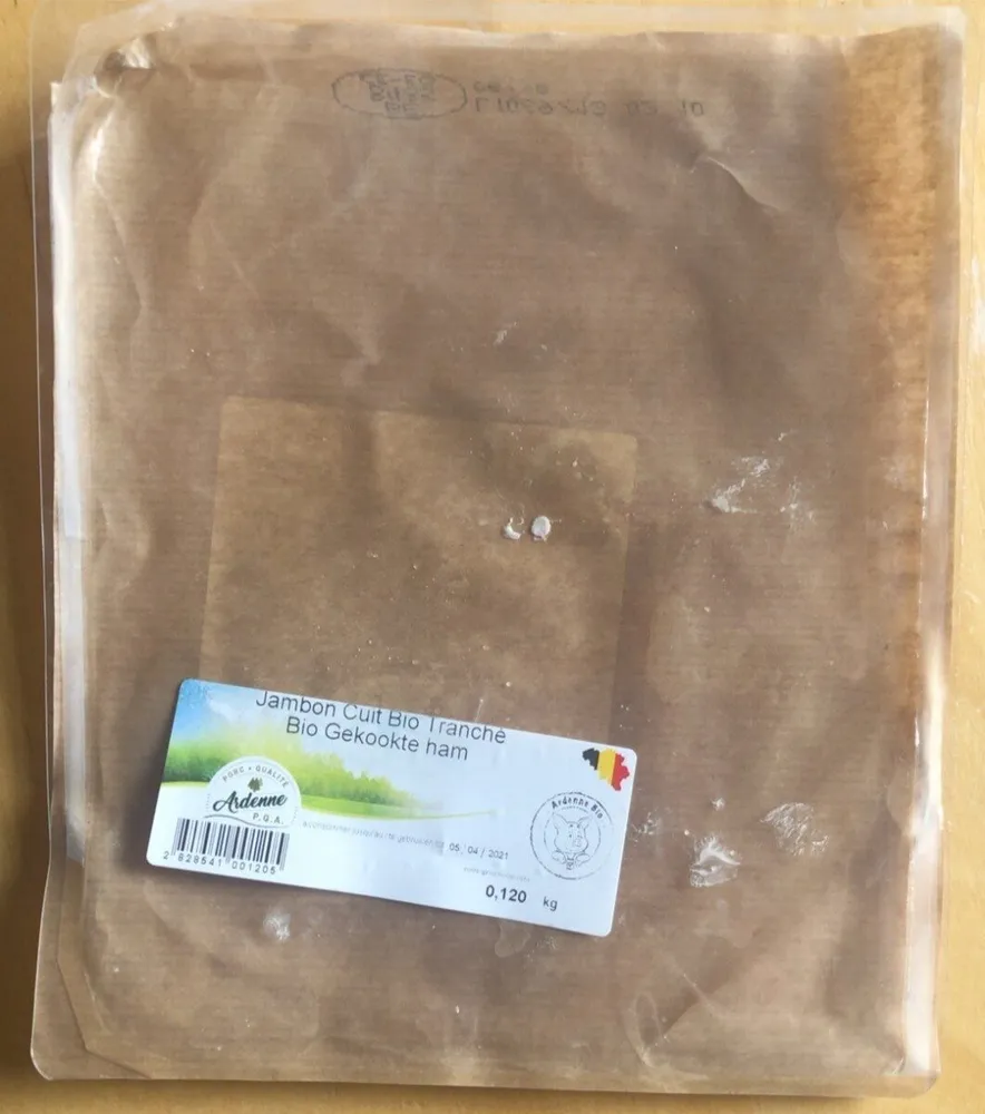 Jambon cuit bio tranché