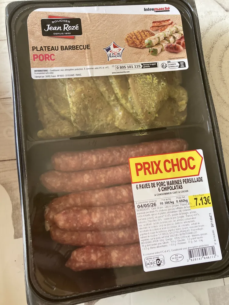 Plateau Barbecue Porc