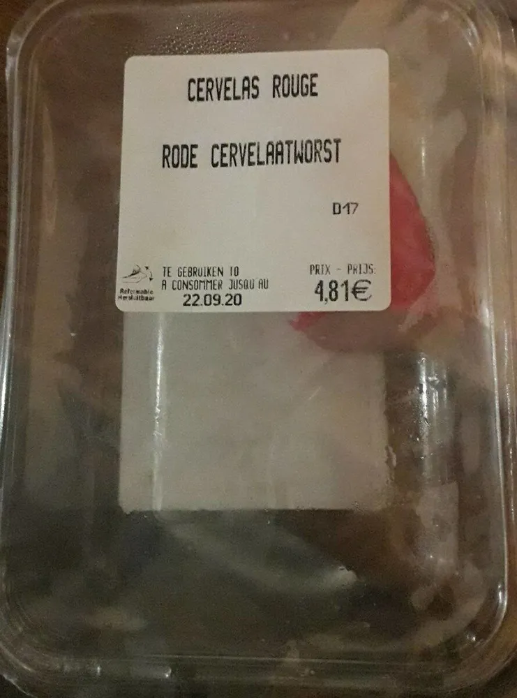 cervelas rouge