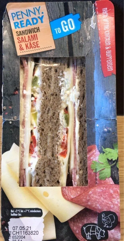 Sandwich - Salami & Käse