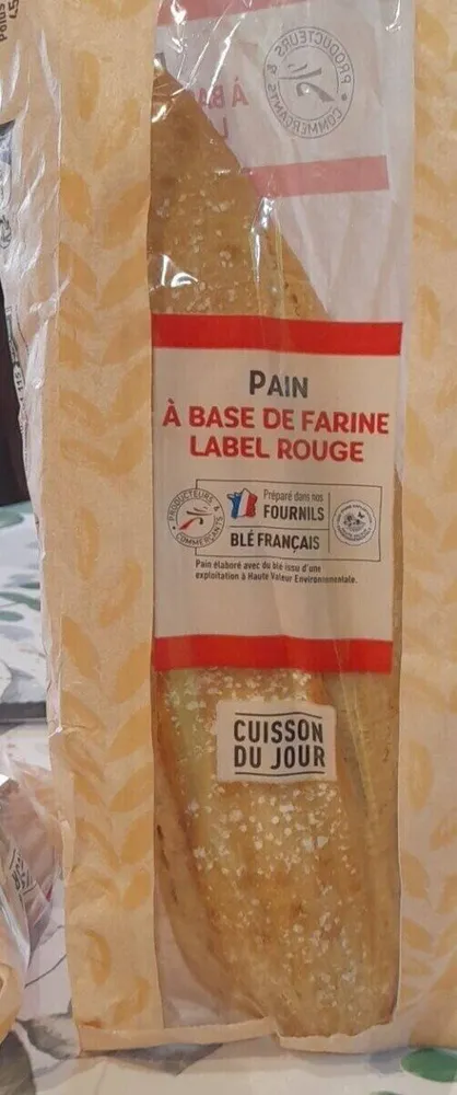 Pain à base de farine label rouge