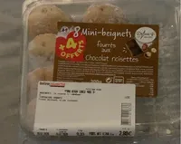 Mini beignets fourrés aux chocolat noisettes
