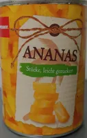 Ananas - Stücke, leicht gezuckert