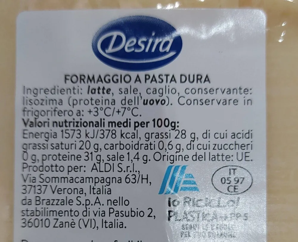 Formaggio duro