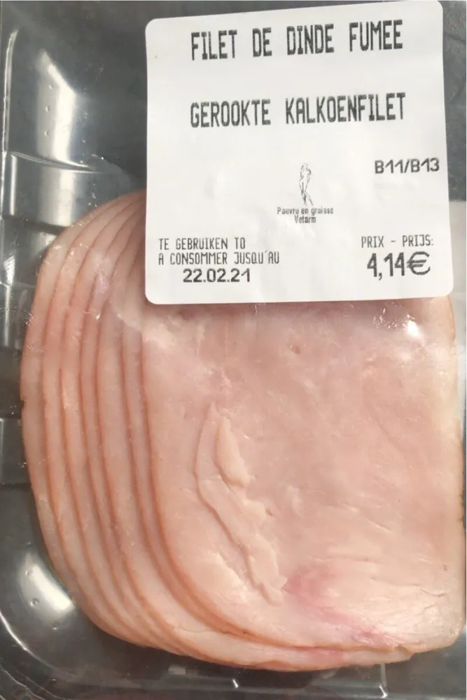 Filet de dinde fumee