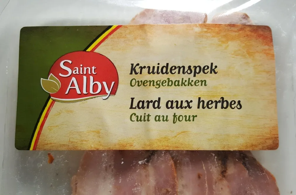 Lard aux herbes - Cuit au four
